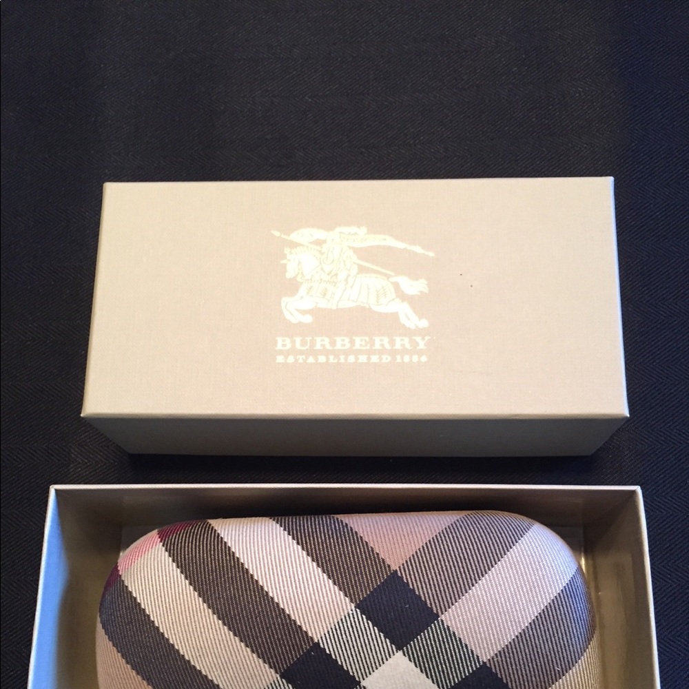 Burberry Sunglass Box with Hard Sunglass Case.